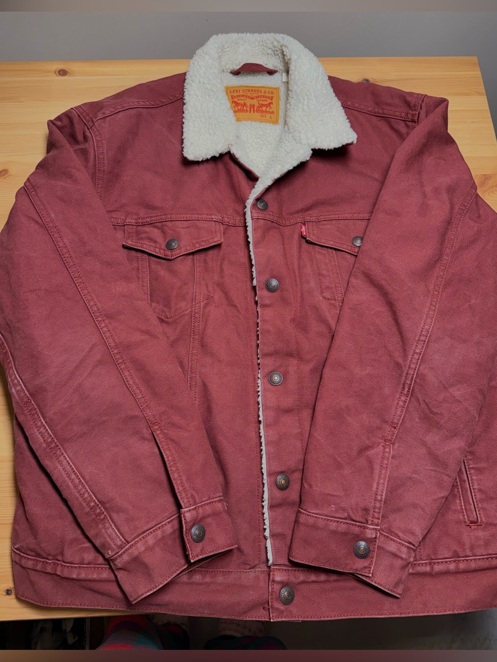 Levi's Men's Type III Sherpa Trucker Jacket Size L
